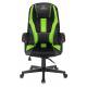 Кресло игровое Zombie 9 черный/салатовый искусст.кожа/ткань крестовина пластик. Фото товара с разных ракурсов.