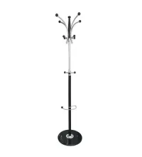 Вешалка-стойка  "CR-848" на мраморном диске, металл, 4+3 крючка, цвет коричневый, 606435