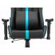 Кресло игровое A4Tech X7 GG-1200 черный/голубой эко.кожа крестов. пластик. Фото товара с разных ракурсов.