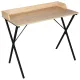 Стол на металлокаркасе BRABIX LOFT CD-008 (ш900*г500*в780мм), цвет дуб натуральный, 641865 главное фото в маленьком размере