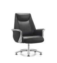 Кресло HAWASAN (ХАВАСАН) PREMIUM EX-801, до 200 кг, алюминий, экокожа, черное, 533235