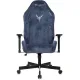 Кресло игровое Knight N1 Fabric синий Light-27 с подголов. крестов. металл. Фото товара с разных ракурсов.