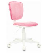 Кресло детское Бюрократ CH-W204NX розовый Velvet 36 крестов. пластик белый пластик белый