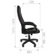 Кресло Chairman 950 LT (черная экокожа). Фото товара с разных ракурсов.